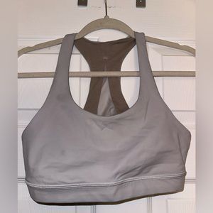 lululemon white Run Times sportsbra (unsure of exact size - fit S/M)